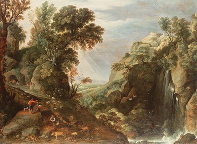 Klassische Landschaft von Salomon van Ruisdael or Ruysdael